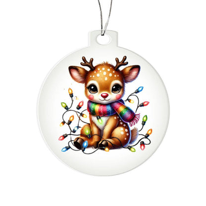Cute Christmas Reindeer 023 - Acrylic Ornament