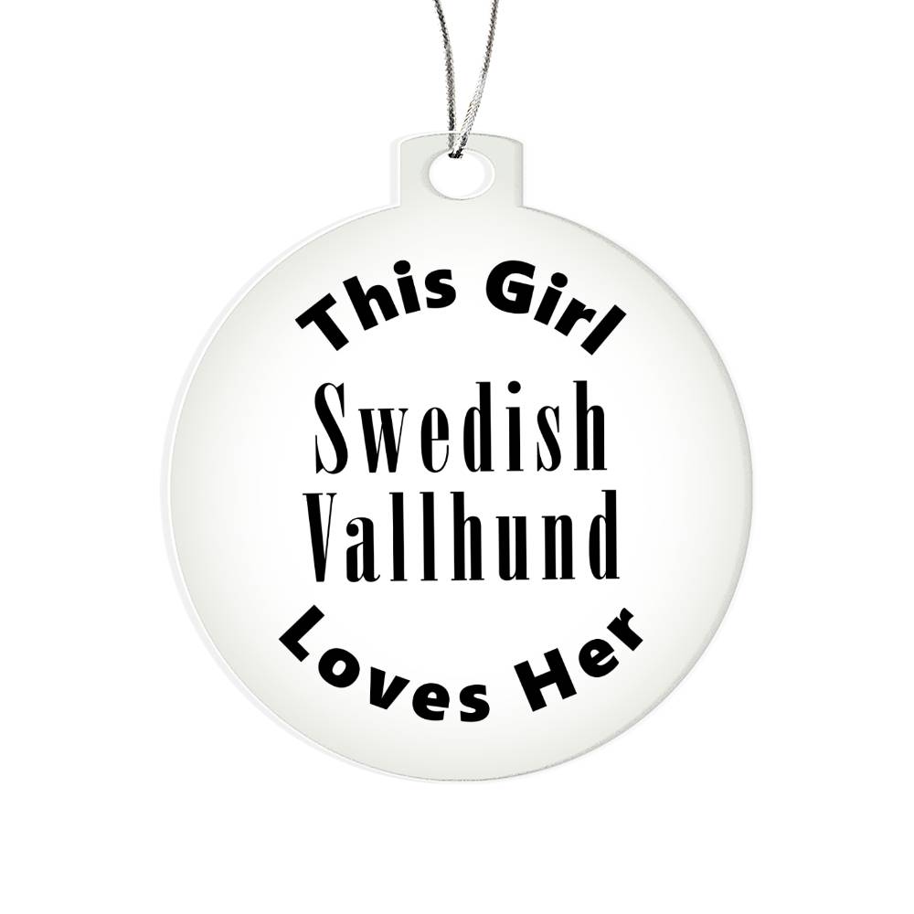 Swedish Vallhund - Acrylic Ornament