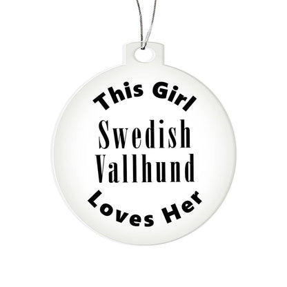 Swedish Vallhund - Acrylic Ornament