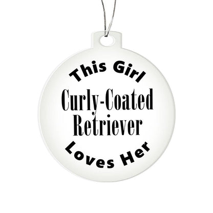 Curly-Coated Retriever - Acrylic Ornament