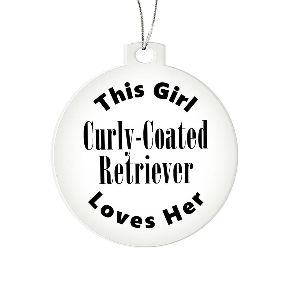 Curly-Coated Retriever - Acrylic Ornament