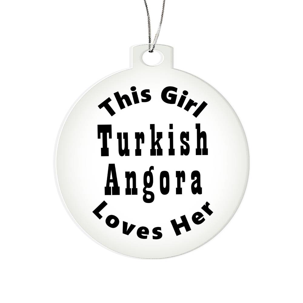 Turkish Angora - Acrylic Ornament