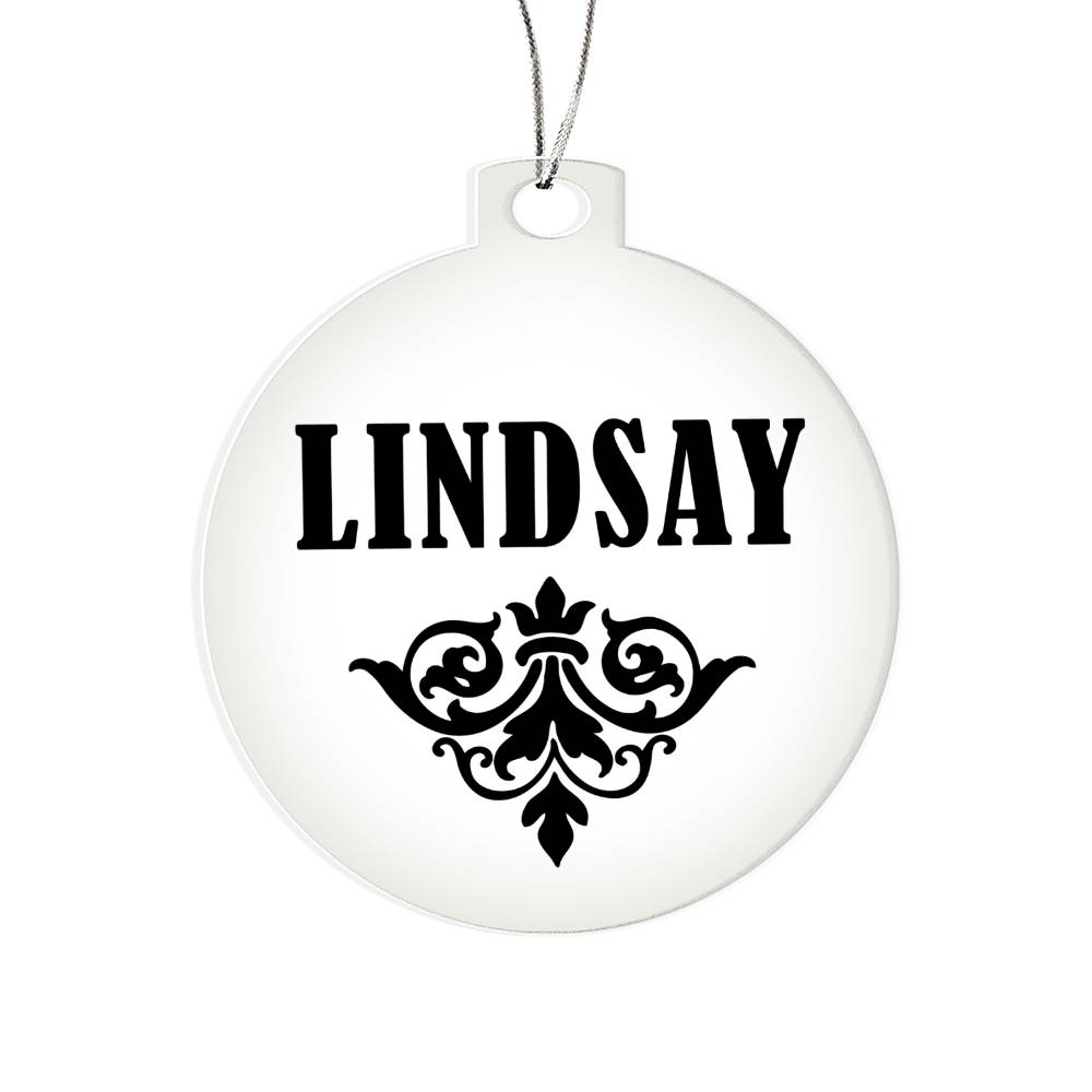 Lindsay v01 - Acrylic Ornament