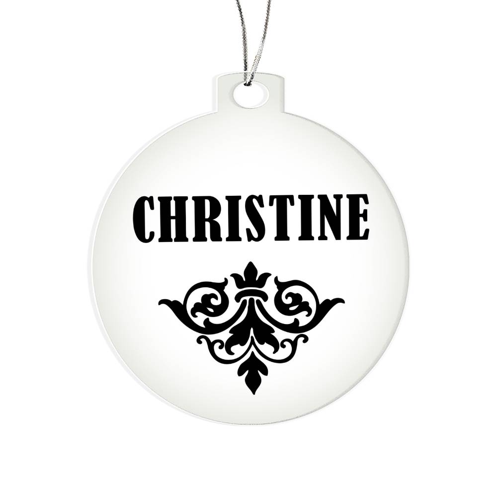 Christine v01 - Acrylic Ornament