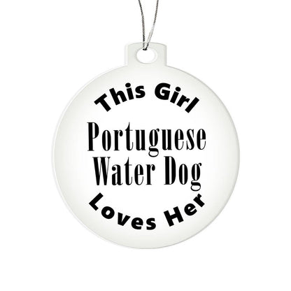 Portuguese Water Dog - Acrylic Ornament