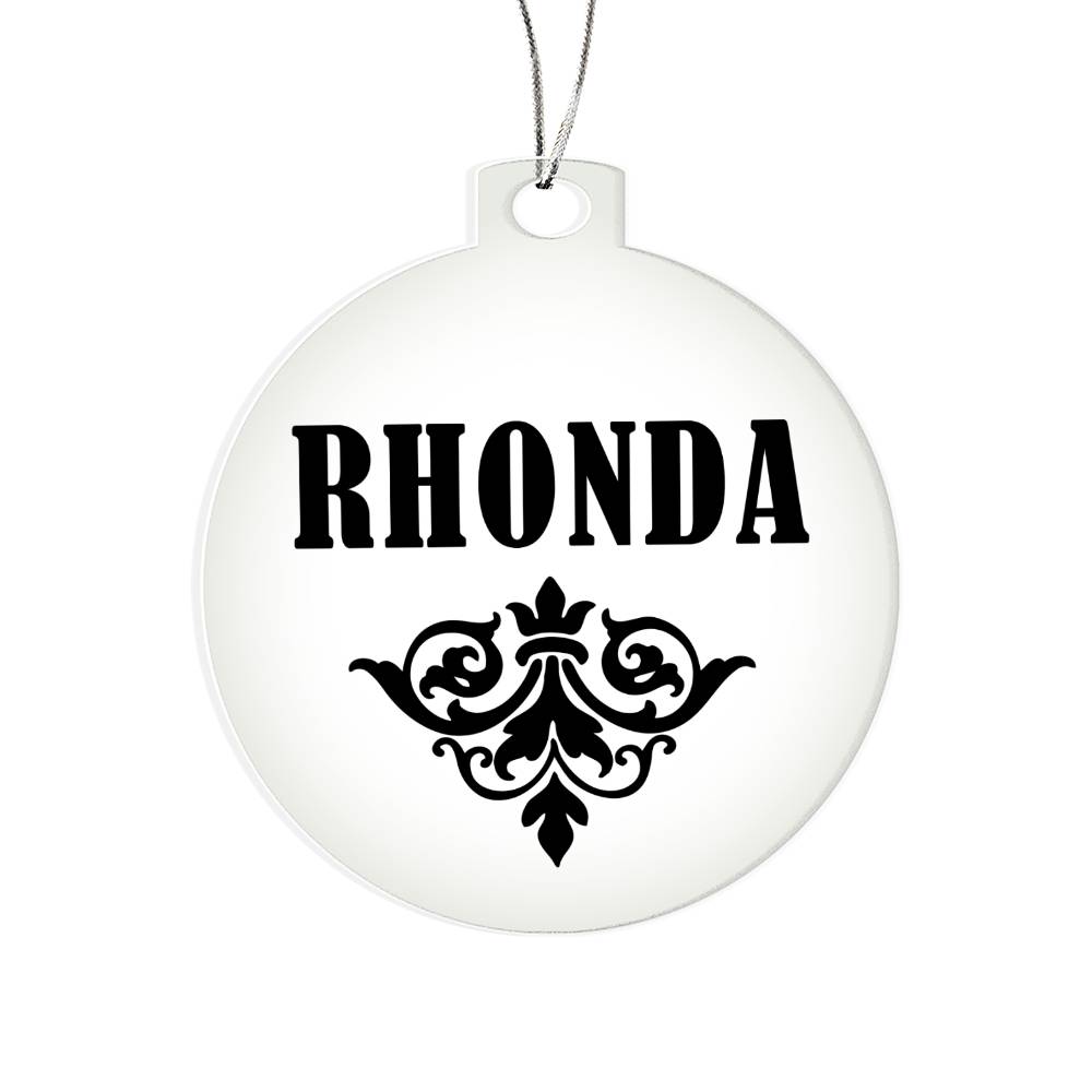 Rhonda v01 - Acrylic Ornament