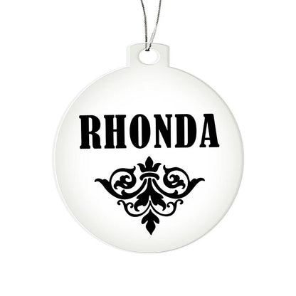 Rhonda v01 - Acrylic Ornament