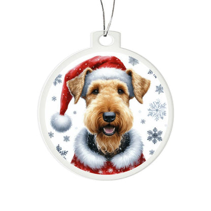 Christmas Dog - Airedale Terrier - Acrylic Ornament