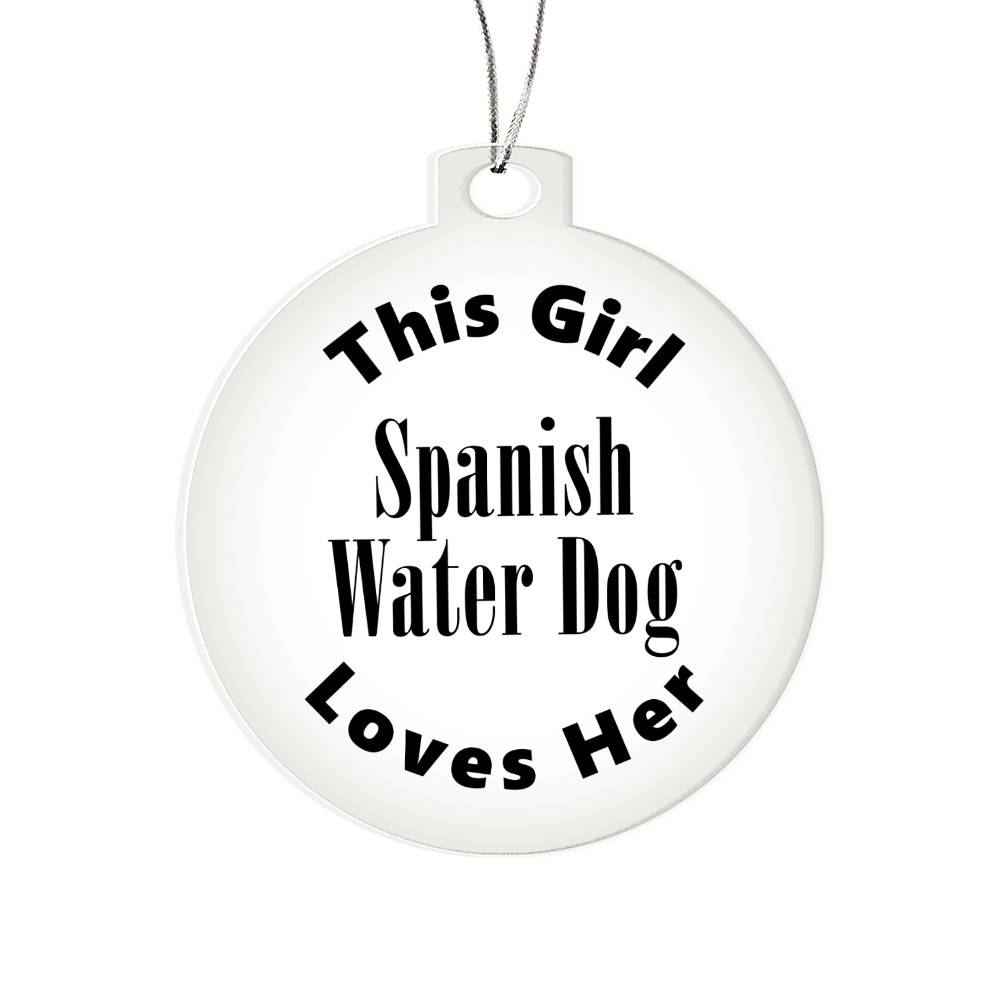 Spanish Water Dog - Acrylic Ornament