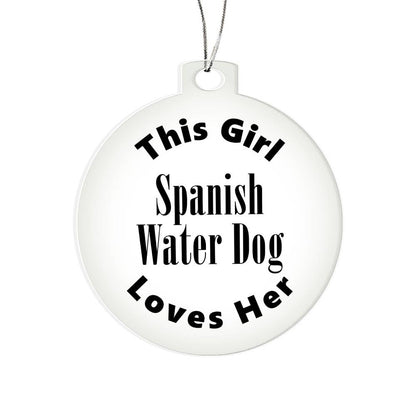 Spanish Water Dog - Acrylic Ornament