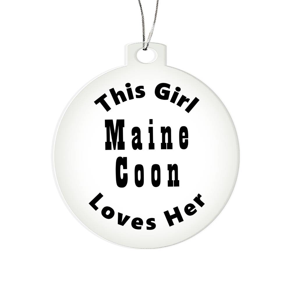 Maine Coon - Acrylic Ornament