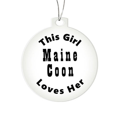 Maine Coon - Acrylic Ornament