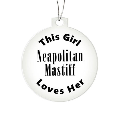 Neapolitan Mastiff - Acrylic Ornament