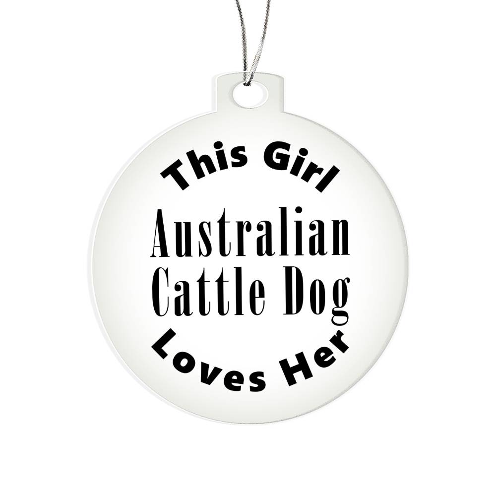 Australian Cattle Dog - Acrylic Ornament