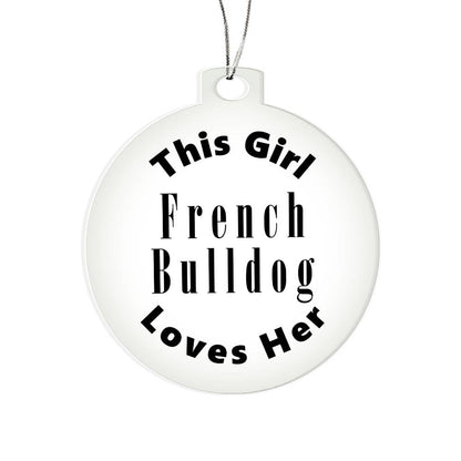 French Bulldog - Acrylic Ornament