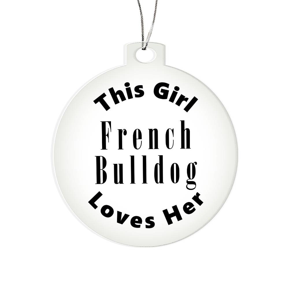 French Bulldog - Acrylic Ornament