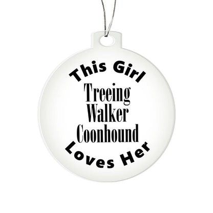 Treeing Walker Coonhound - Acrylic Ornament