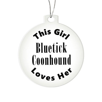 Bluetick Coonhound - Acrylic Ornament