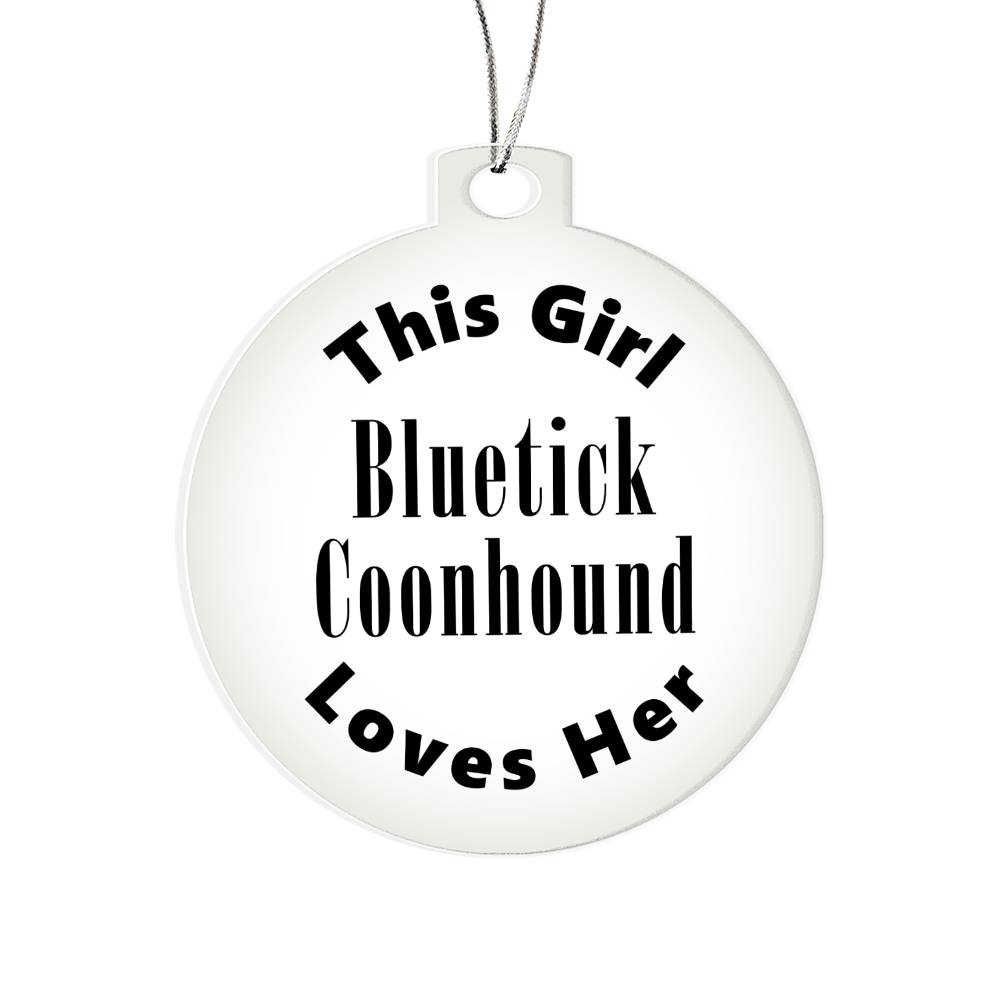 Bluetick Coonhound - Acrylic Ornament