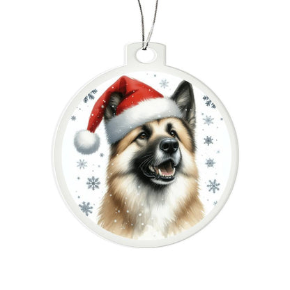 Christmas Dog - Chinook - Acrylic Ornament