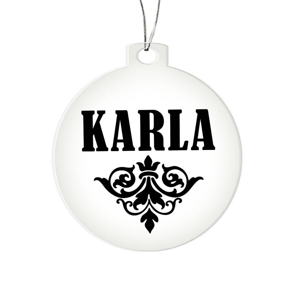 Karla v01 - Acrylic Ornament