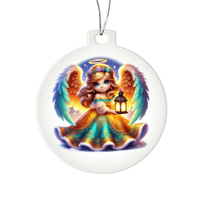 Cute Christmas Angel 010 - Acrylic Ornament