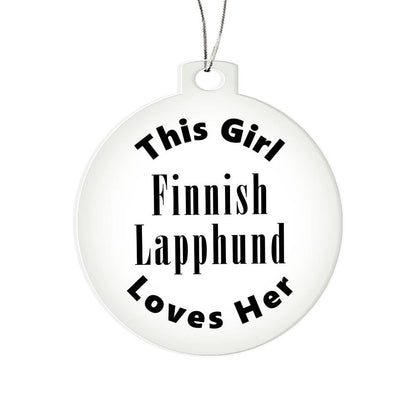 Finnish Lapphund - Acrylic Ornament