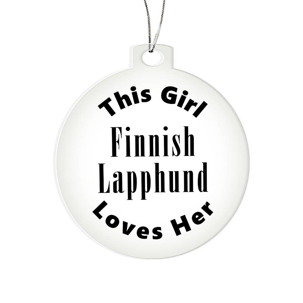 Finnish Lapphund - Acrylic Ornament