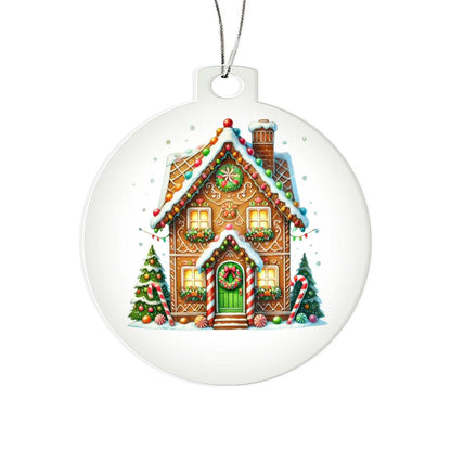 Christmas Gingerbread House 004 - Acrylic Ornament