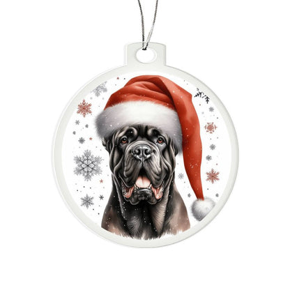 Christmas Dog - Cane Corso - Acrylic Ornament