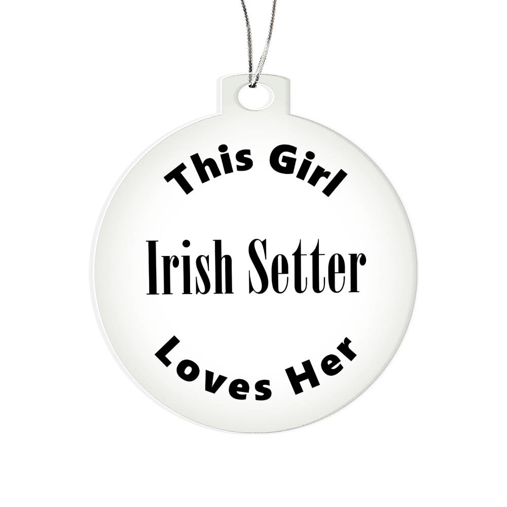 Irish Setter - Acrylic Ornament