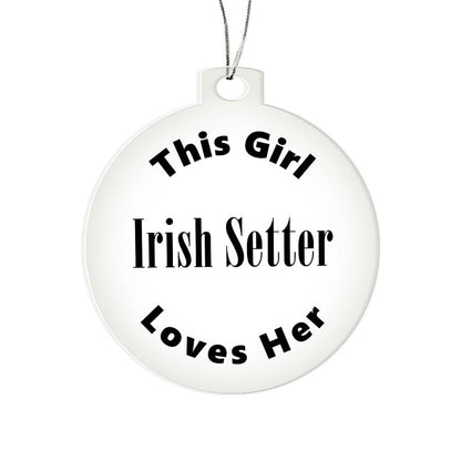 Irish Setter - Acrylic Ornament