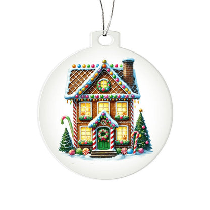 Christmas Gingerbread House 020 - Acrylic Ornament