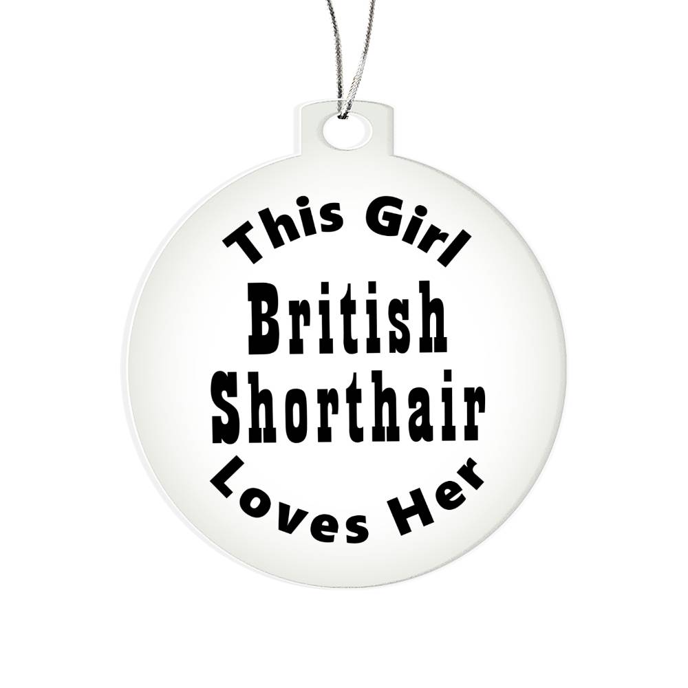 British Shorthair - Acrylic Ornament