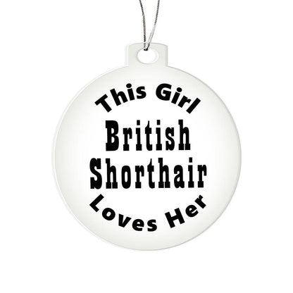 British Shorthair - Acrylic Ornament