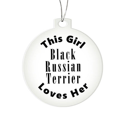 Black Russian Terrier - Acrylic Ornament