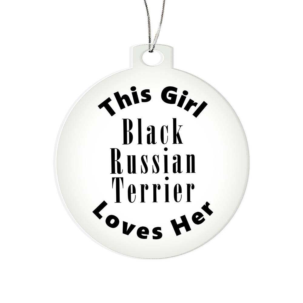 Black Russian Terrier - Acrylic Ornament