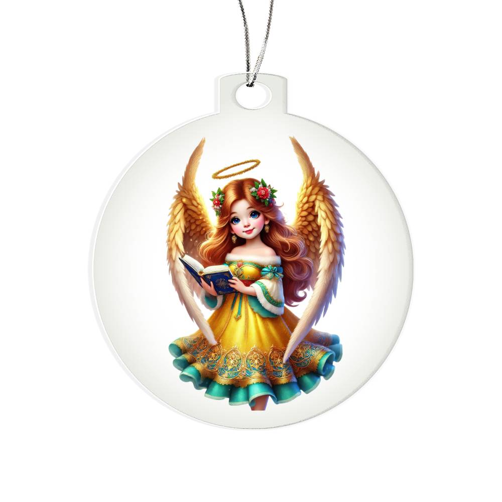 Cute Christmas Angel 014 - Acrylic Ornament