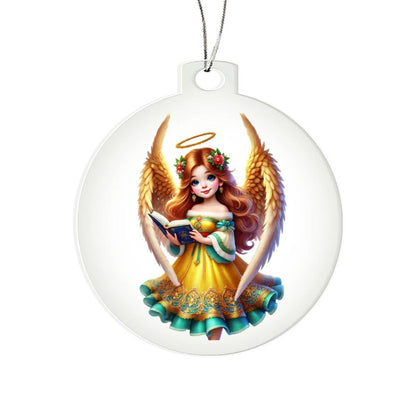 Cute Christmas Angel 014 - Acrylic Ornament