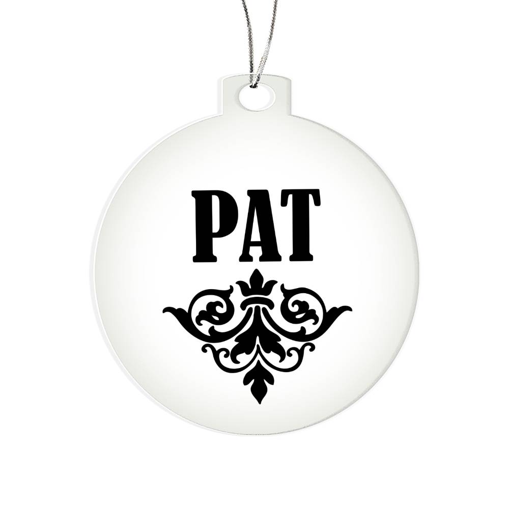 Pat v01 - Acrylic Ornament