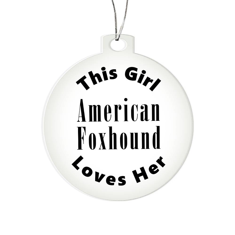 American Foxhound - Acrylic Ornament