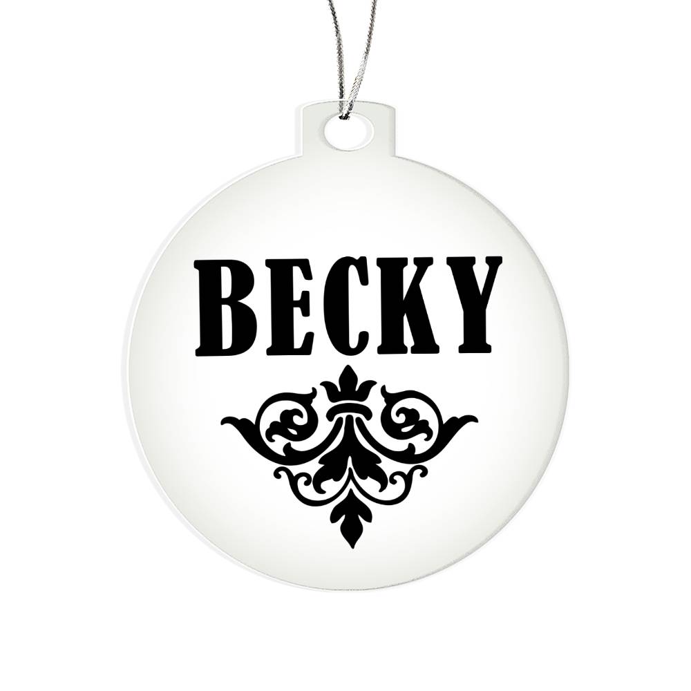 Becky v01 - Acrylic Ornament