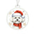 Christmas Dog - Bichon Frise - Acrylic Ornament