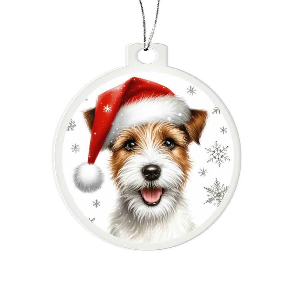 Christmas Dog - Parson Russell Terrier - Acrylic Ornament