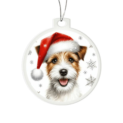Christmas Dog - Parson Russell Terrier - Acrylic Ornament
