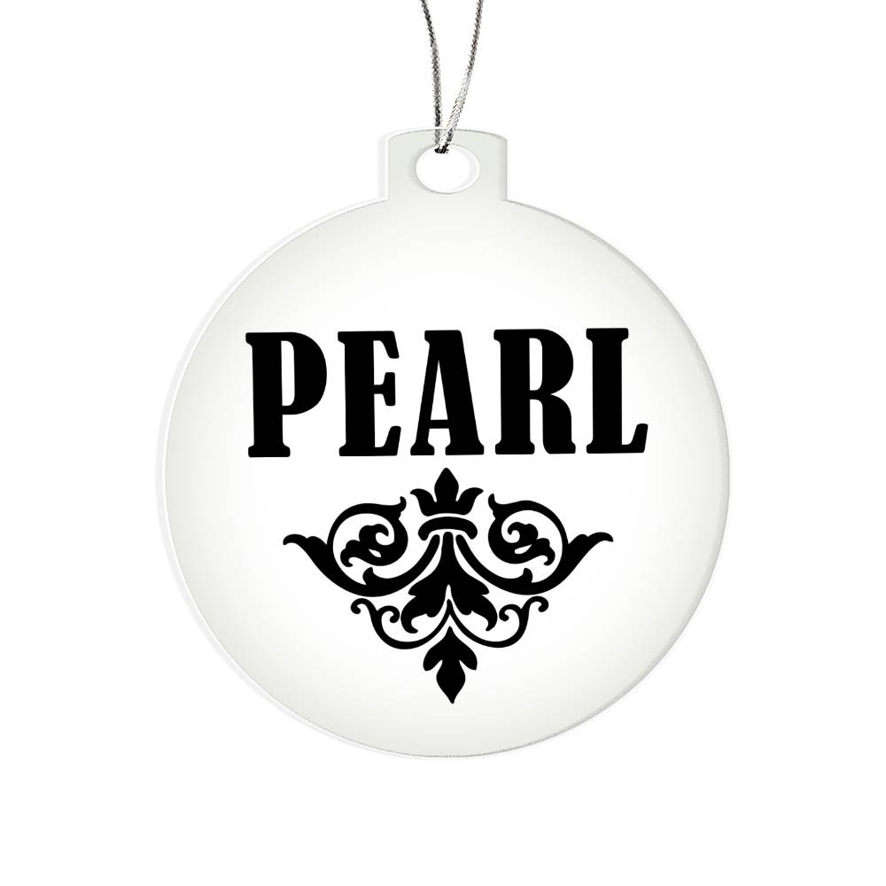 Pearl v01 - Acrylic Ornament