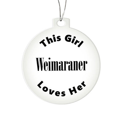 Weimaraner - Acrylic Ornament