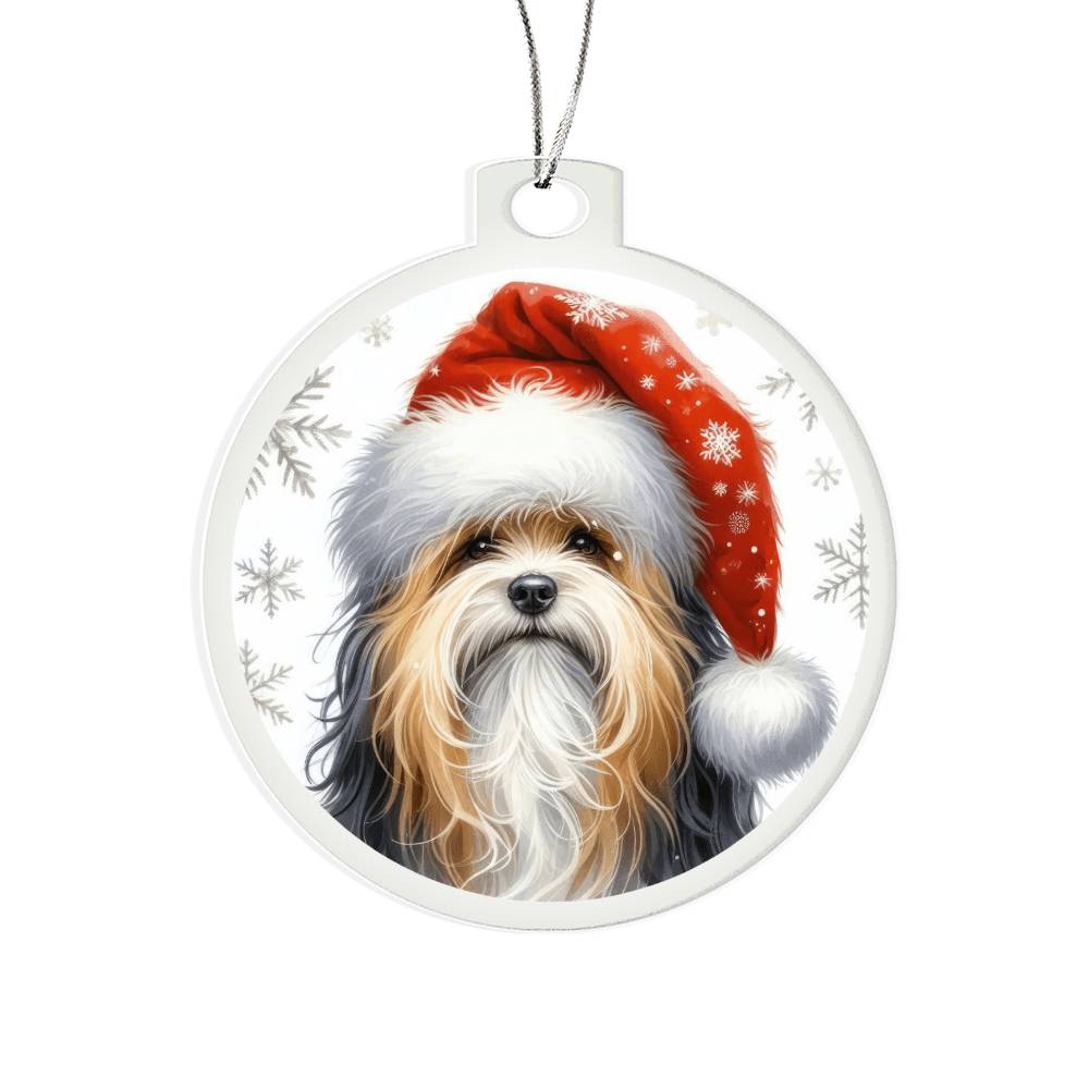 Christmas Dog - Lowchen - Acrylic Ornament