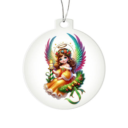 Cute Christmas Angel 025 - Acrylic Ornament