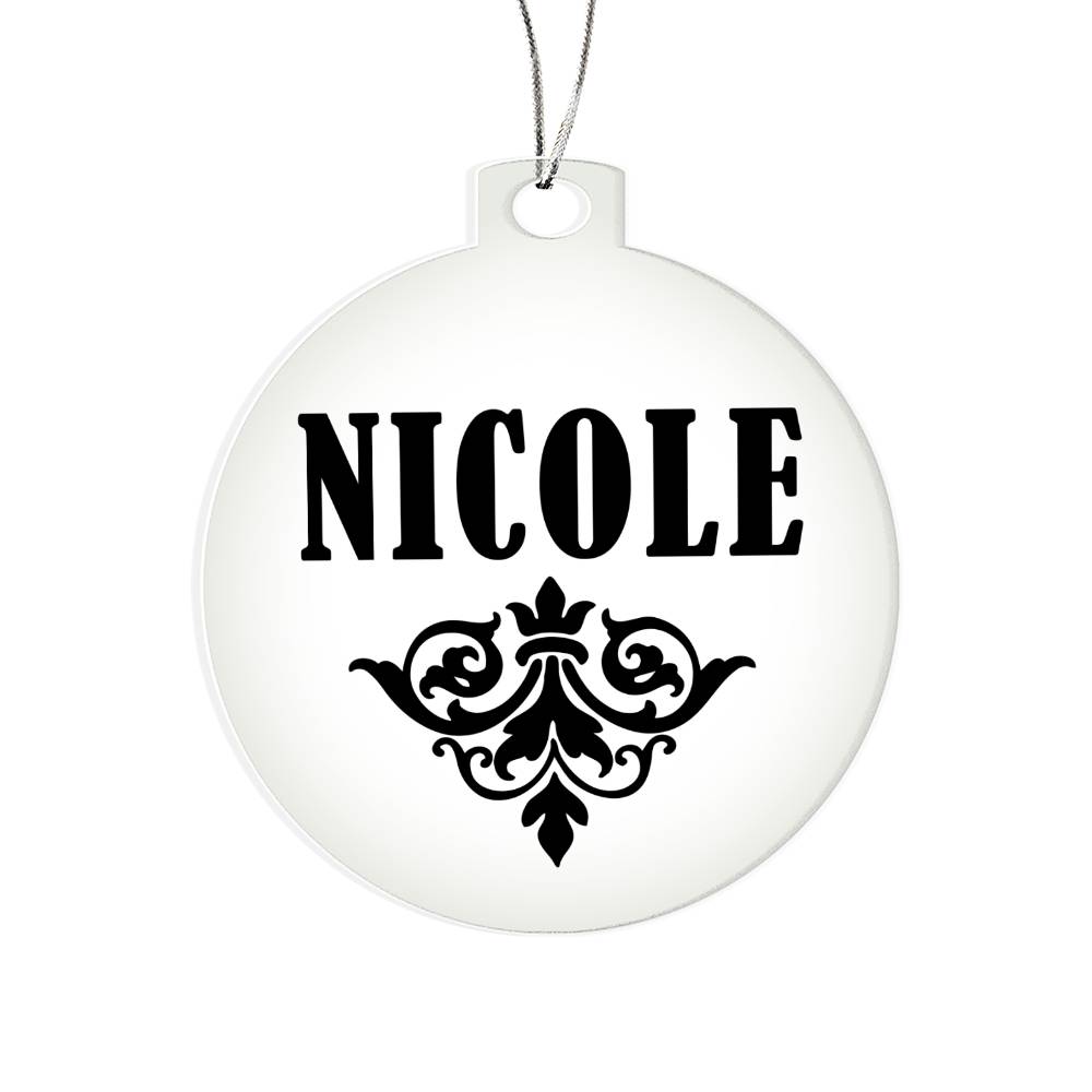 Nicole v01 - Acrylic Ornament